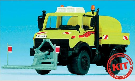 Mercedes Unimog Base 1/87 Kibri geel modelauto