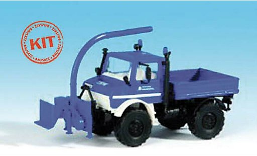 Mercedes Unimog Base 1/87 Kibri THW met Fronthacksler modelauto