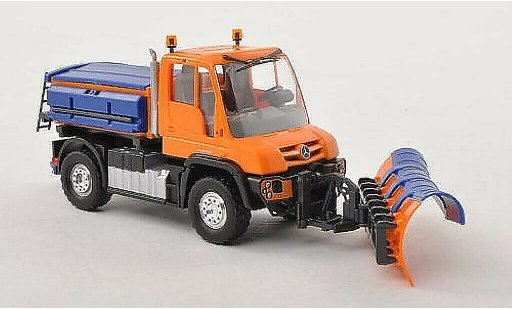 Mercedes Unimog 406-425 1/87 Busch U430 Winterdienst oranje modelauto
