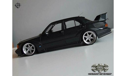 Mercedes 190 Evo 1/18 Autoart 2.5 16 evolution 2 jantes bords larges modelauto