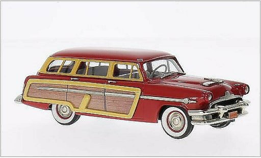 Mercury Monterey Station Wagon 1/43 Brooklin rood/Holzoptik 1954 modelauto