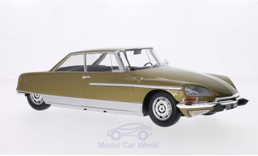 Modelauto Citroen DS 21 Henri Chapron Le Leman metallic beige 1968 met Beleuchtung (Batterien nicht enthalten) 1/18 Metal 18