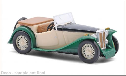 Modelauto MG Midget Base TC beige/groen 1945 1/87 Busch