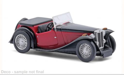 Modelauto MG Midget Base TC rood/zwart 1945 1/87 Busch