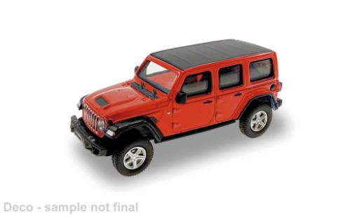 Modelauto Jeep Wrangler Base rood 2017 1/87 Micro City 87