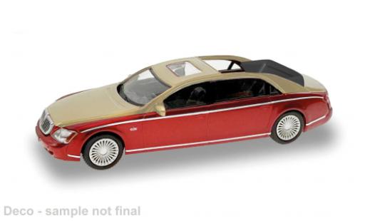 Modelauto Maybach 62 62S S rood/gold 2002 1/87 Micro City 87