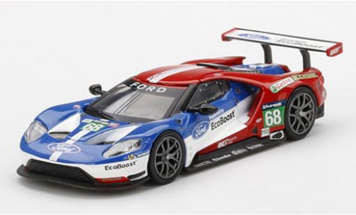 Modelauto Ford GT GTE No.68 Chip Ganassi Team USA 24h Le Mans 2016 J.Hand/D.M&Atilde;&frac14;ller/S.Bourdais 1/64 Mini GT