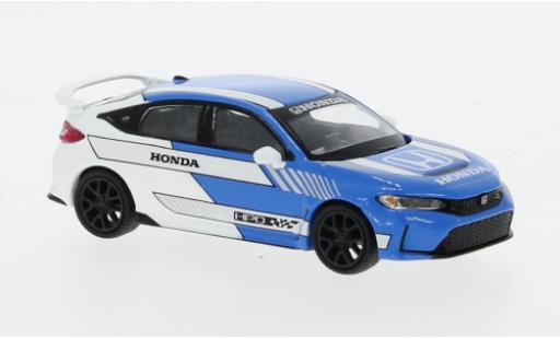 Modelauto Honda Civic Type R blauw/wit 2023 1/64 Mini GT
