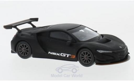 Modelauto Honda NSX GT3 mat-zwart 2017 Los Angeles Auto Show 1/64 Mini GT