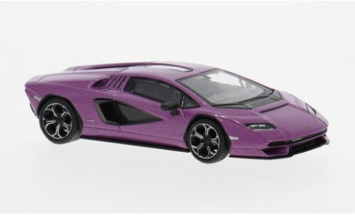 Modelauto Lamborghini Countach LPI 800-4 paars 1/64 Mini GT