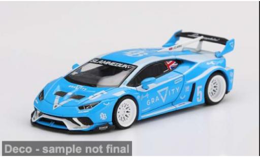 Modelauto Lamborghini Huracan LB Silhouette Works - GT Gravity blauw 2024 1/64 Mini GT