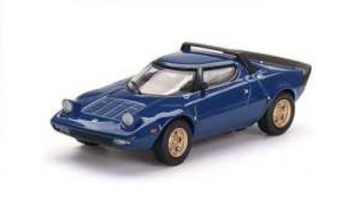 Modelauto Lancia Stratos Stradale HF blauw 1/64 Mini GT