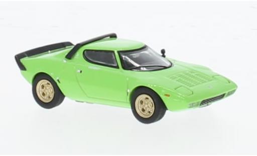 Modelauto Lancia Stratos Stradale HF groen 1/64 Mini GT