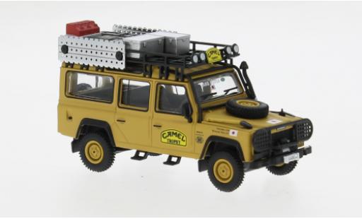 Modelauto Land Rover Defender 110 geel/Dekor 1989 1/64 Mini GT