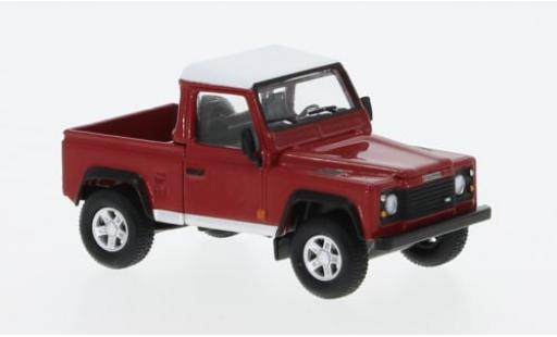 Modelauto Land Rover Defender 90 Pick Up rood/wit 1/64 Mini GT
