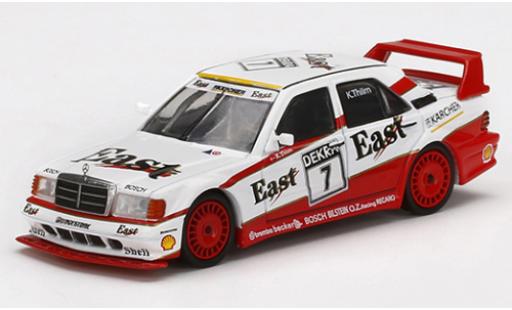 Modelauto Mercedes 190 DTM E 2.5-16 Evolution II No.7 East 1991 K.Thiim 1/64 Mini GT