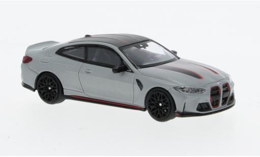 Modelauto Bmw M4 CSL (G82) metallic grijs 1/64 Mini GT