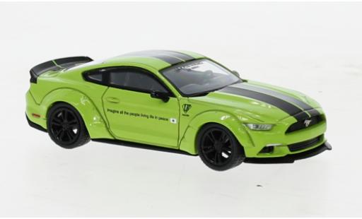 Modelauto Ford Mustang GT LB Works groen 1/64 Mini GT