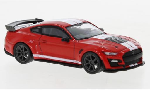 Modelauto Ford Mustang Shelby GT500 Ford Mustang SE Widebody rood 1/64 Mini GT