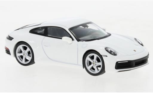 Modelauto Porsche 911 S Carrera wit 1/64 Mini GT