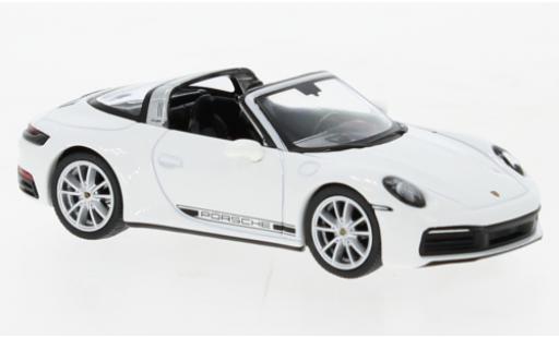 Modelauto Porsche 911 Targa S wit 1/64 Mini GT