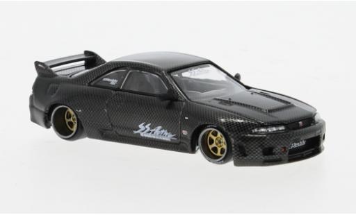Modelauto Nissan Skyline R33 GT-R () carbon 1/64 Mini GT