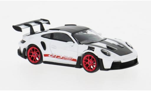 Modelauto Porsche 911 GT3 R S wit/rood 1/64 Mini GT