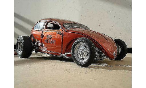 Volkswagen Kafer Hot Rod 1/18 Burago cox ass kicker 56 modelauto
