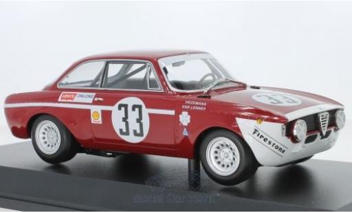Modelauto Alfa Romeo Giulia gt junior 1300 A No.33 4h Jarama 1972 T.Hezemans/G.van Lennep 1/18 Minichamps