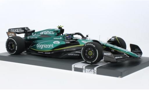 Modelauto Aston Martin AMR23 f1 3 No.14 Aramco Cognizant Team Cognizant formule 1 GP Saudi Arabien 2023 1/18 Minichamps