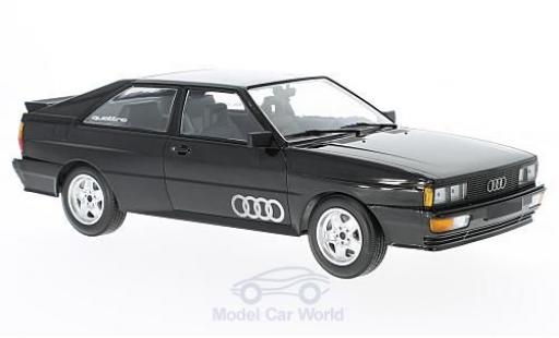 Modelauto Audi Quattro coupe metallic zwart 1980 1/18 Minichamps