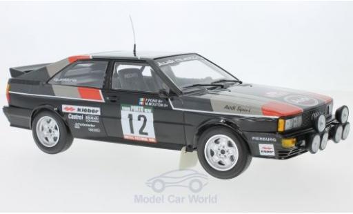 Modelauto Audi Quattro rallye No.12 Sport Rally WM Rally Portugal 1981 M.Mouton/F.Pons 1/18 Minichamps