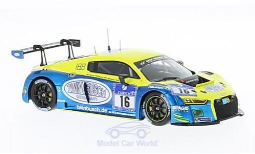 Modelauto Audi R8 lms No.16 Twin Busch Motorsport 24h N&Atilde;&frac14;rburgring 2016 R.Rast/D.Busch/M.Busch/C.Mamerow 1/43 Minichamps