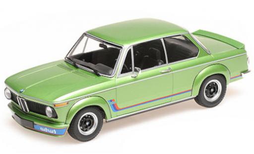 Modelauto Bmw 2002 Turbo metallic groen 1972 1/18 Minichamps