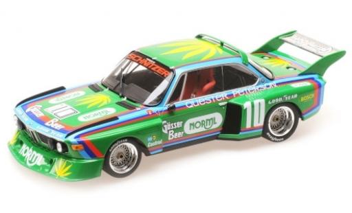 Modelauto Bmw 3.5 course CSL No.10 -Schnitzer G&Atilde;&para;sser Beer 6h Watkins Glen 1976 D.Quester/R.Peterson 1/18 Minichamps