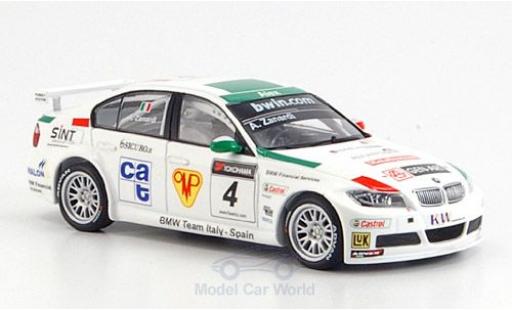 Modelauto Bmw 320 WTCC Si No.4 2006 A.Zanardi 1/43 Minichamps