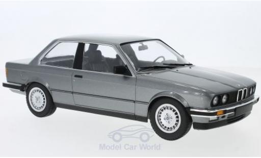 Modelauto Bmw 323 coupe i (E30) metallic grijs 1982 1/18 Minichamps