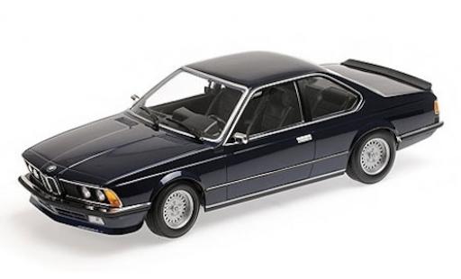 Modelauto Bmw 635 CSi (E24) metallic blauw 1982 1/18 Minichamps