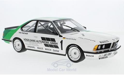 Modelauto Bmw 635 CSi (E24) No.1 Vogelsang Automobile GmbH DPM Bergische L&Atilde;&para;we Zolder 1984 H.Grohs 1/18 Minichamps