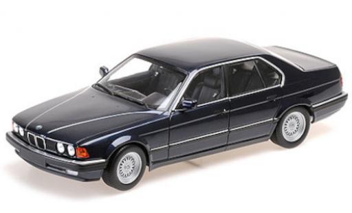 Modelauto Bmw 730 E32 i () metallic blauw 1986 1/18 Minichamps