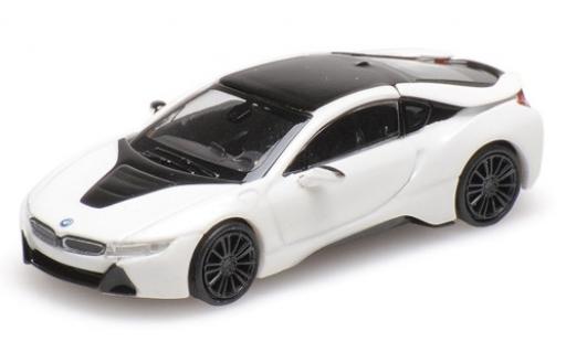 Modelauto Bmw i8 Coupe metallic wit 2015 1/87 Minichamps