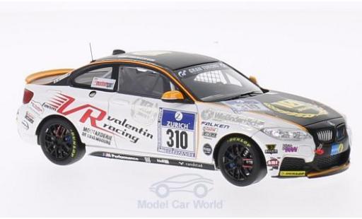 Modelauto Bmw M235 course M 235i Racing No.310 Team Valentin Racing 24h N&Atilde;&frac14;rburgring 2014 Piepenbrink/Schaflitzl/Prusa/Munhowen 1/43 Minichamps