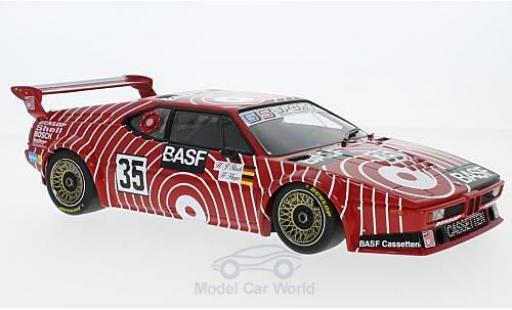 Modelauto Bmw M1 1981 No.35 BASF Team GS Sport BASF 6h Silverstone H-J.stuk/H.Heyer 1/18 Minichamps