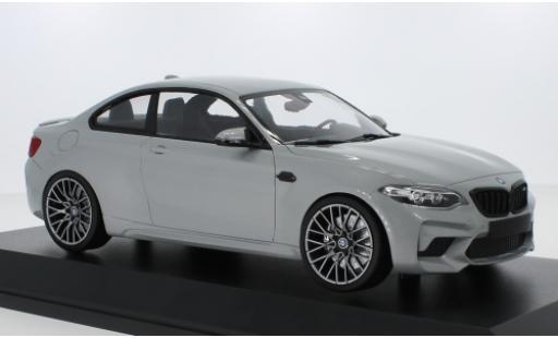 Modelauto Bmw M2 Competition (F22) grijs 2019 1/18 Minichamps