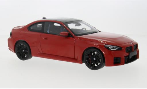 Modelauto Bmw M2 coupe metallic rood 2022 1/18 Minichamps