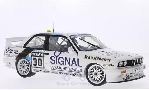 Modelauto Bmw M3 dtm (E30) No.30 Team Isert Signal Versicherungen 1991 L.von Bayern 1/18 Minichamps