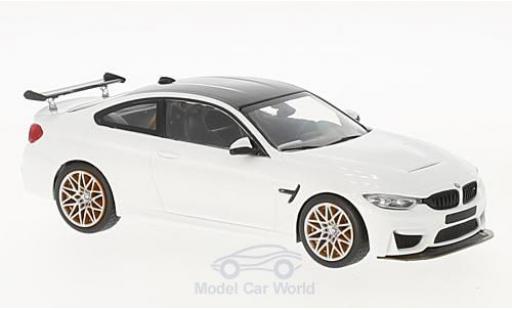 Modelauto Bmw M4 GTS (F82) wit 2016 met oranjen Felgen 1/43 Minichamps