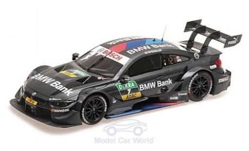 Modelauto Bmw M4 dtm No.7 Team RBM 2018 B.Spengler 1/18 Minichamps