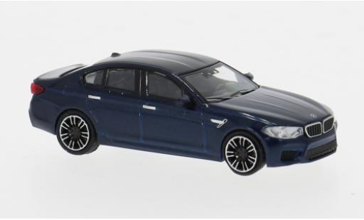 Modelauto Bmw M5 berline (F90) metallic blauw 2018 1/87 Minichamps
