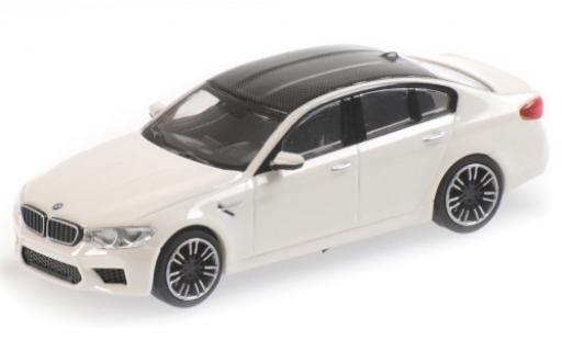 Modelauto Bmw M5 berline (F90) wit/carbon 2018 1/87 Minichamps